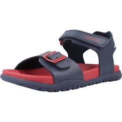 Chaussures-Chaussures fille 23-38-Sandale à Scratch Plate Geox Fusbetto - Navy-Rouge