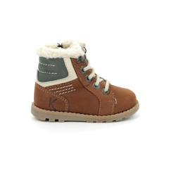 Chaussures-Chaussures fille 23-38-KICKERS Bottillons Nonotain camel