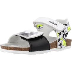 Chaussures-Sandales à Scratch Geox Chalki - Blanc/Jaune