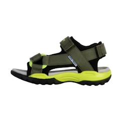 Chaussures-Chaussures fille 23-38-Sandales à Scratch Geox Borealis - Militaire-Lime