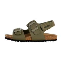 Chaussures-Sandales Cuir Geox Gita - Militaire