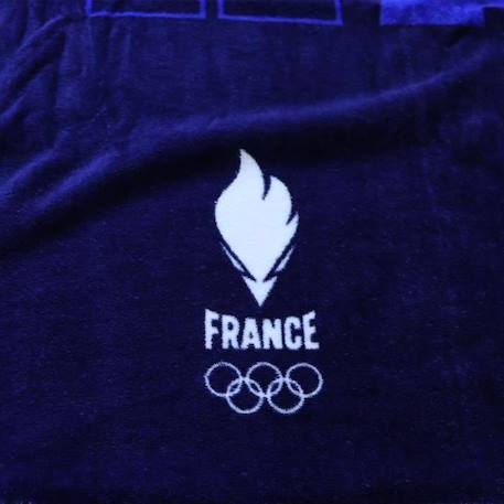 Drap de plage imprimé 100% coton PARIS 2024 JO EQUIPE DE FRANCE OLYMPIQUE EQUIPE BLEU 3 - vertbaudet enfant 