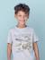 Tee-shirt Basics motifs animaliers garçon gris chiné 1 - vertbaudet enfant 