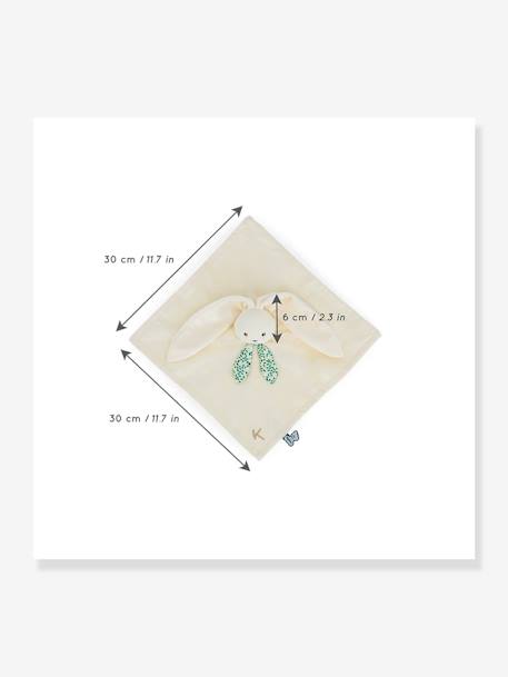 Doudou lapin Lapinoo 30 cm - beige+blanc+orange 13 - vertbaudet enfant 