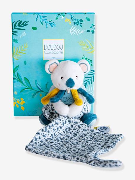 Yoca le koala - pantin avec doudou 15cm - DOUDOU ET COMPAGNIE bleu 1 - vertbaudet enfant 