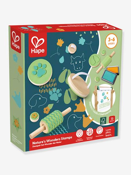 Tampons à encre de la nature - multicolore 1 - vertbaudet enfant 