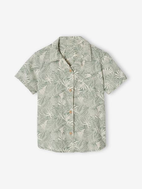 Chemise garçon vert sauge 3 - vertbaudet enfant 