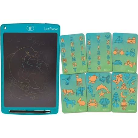 Tablette à Dessins à encre électronique multicolore 25,4cm avec pochoirs BLANC 1 - vertbaudet enfant 