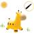 Girafe sauteuse gonflable - Lexibook - 45 cm H - Pompe manuelle incluse - Dés 3 ans JAUNE 2 - vertbaudet enfant 
