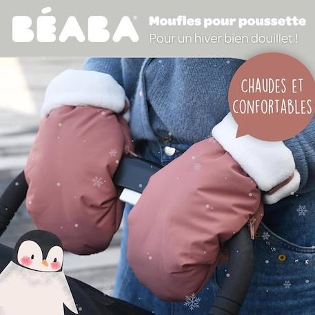 Béaba Moufles poussette terracotta ROSE 3 - vertbaudet enfant 