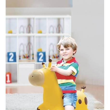 Girafe sauteuse gonflable - Lexibook - 45 cm H - Pompe manuelle incluse - Dés 3 ans JAUNE 3 - vertbaudet enfant 