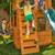KidKraft - Aire de jeux portique en bois Ridgeview avec toboggan, balançoires et mur d'escalade MARRON 3 - vertbaudet enfant 