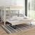 Lit superposé avec lit gigogne en pin blanc bois 90x200 H153 Achille BLANC 1 - vertbaudet enfant 