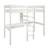 Lit mezzanine avec bureau en pin blanc 90x200 Basile BLANC 4 - vertbaudet enfant 