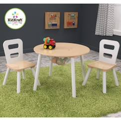 Chambre et rangement-KIDKRAFT Table Ronde + 2 Chaises