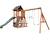KidKraft - Aire de jeux portique en bois Raptor Trail avec toboggan, mur d'escalade et balançoires - FSC MULTICOLORE 1 - vertbaudet enfant 