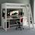 Lit mezzanine avec bureau en pin blanc 90x200 Edouard BLANC 1 - vertbaudet enfant 