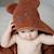 Cape de bain à oreilles Ourson - tonka MARRON 2 - vertbaudet enfant 