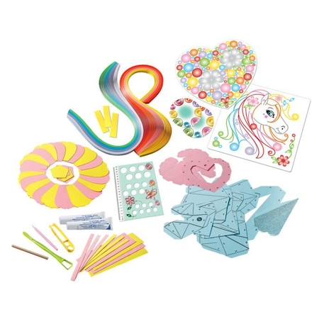 Be Creative Paper Art Maxi Origami, Pliage 3D, Quilling, 9 réalisations, Création objets, Loisir créatif, Dès 8 ans 18236, Ravensb ROSE 2 - vertbaudet enfant 