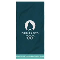 Linge de maison et décoration-Drap de plage imprimé 100% coton, PARIS 2024 JEUX OLYMPIQUES JEUX