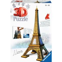 Jouet-Jeux éducatifs-Puzzle 3D Tour Eiffel - Ravensburger - 216 pièces - sans colle - Architecture et monument