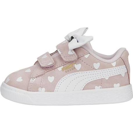 Basket Cuir Puma Enfant Suede Classic Lf Re-Bow VInf ROSE 1 - vertbaudet enfant 