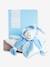 Doudou carré ours 24cm collector - DOUDOU ET COMPAGNIE bleu+rose+taupe 3 - vertbaudet enfant 
