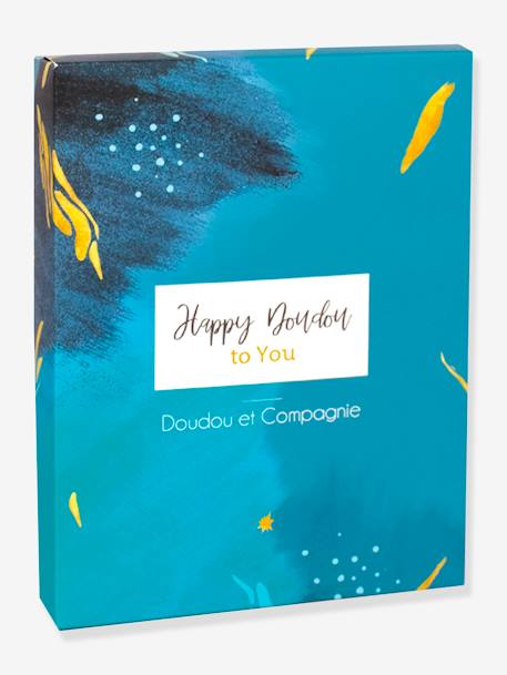 Happy doudou plat 17cm - DOUDOU ET COMPAGNIE boho rose+pop bleu+wild beige 5 - vertbaudet enfant 