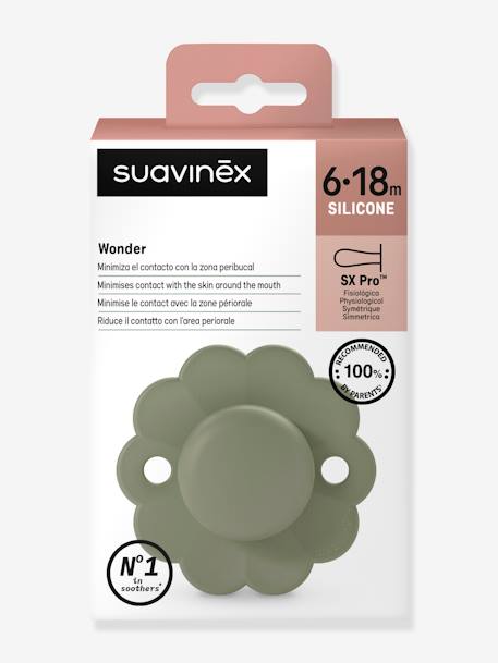 Sucette réversible SX Pro Wonder 6-18 mois SUAVINEX Hedge green+Pale mauve+Spring lake 6 - vertbaudet enfant 