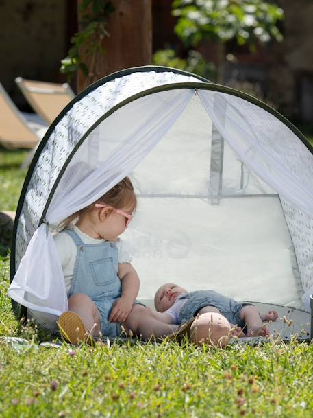Tente Anti-UV Haute protection 50+ MARINIERE+vert 13 - vertbaudet enfant 