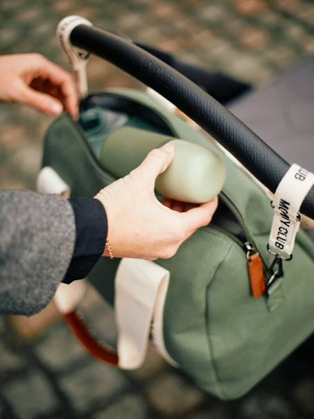 Sac à langer Mommy Club Marron+Noir+Off white+Vert 26 - vertbaudet enfant 