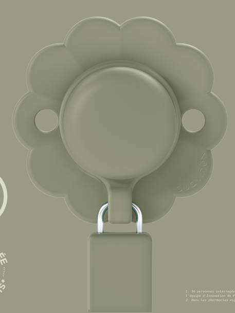 Attache-sucette silicone Wonder Almost aqua+Hedge green+Illusion blue+Mauve chalk+Pale mauve+Spring lake 8 - vertbaudet enfant 