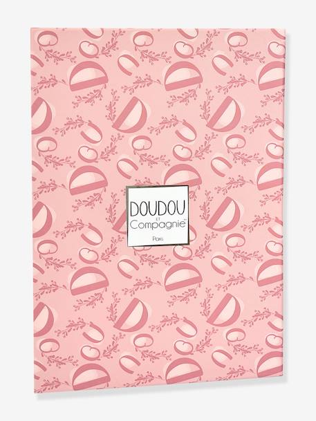 Doudou lapin - DOUDOU ET COMPAGNIE beige sable+rose+vert sauge 6 - vertbaudet enfant 