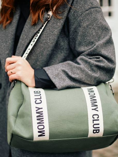 Sac à langer Mommy Club Marron+Noir+Off white+Vert 23 - vertbaudet enfant 