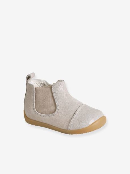 Chaussures premiers pas bébé boots or 1 - vertbaudet enfant 