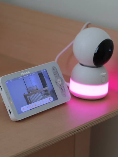 Ecoute-bébé vidéo connecté Zen Night Light blanc 3 - vertbaudet enfant 