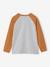 T-shirt motif graphique garçon manches raglan blanc chiné+kaki+lichen+noix de pécan 13 - vertbaudet enfant 