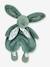 Doudou lapin - DOUDOU ET COMPAGNIE beige sable+rose+vert sauge 8 - vertbaudet enfant 