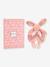 Doudou lapin - DOUDOU ET COMPAGNIE beige sable+rose+vert sauge 4 - vertbaudet enfant 