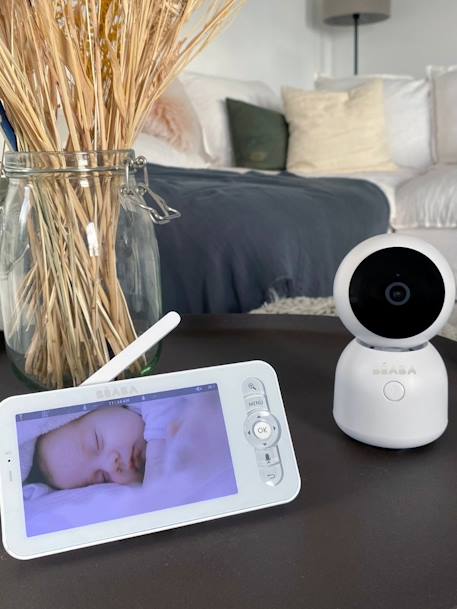 Ecoute-bébé vidéo connecté Zen Night Light blanc 1 - vertbaudet enfant 