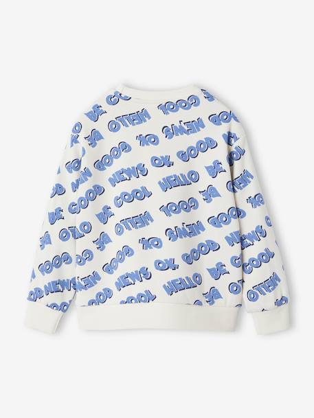 Sweat inscriptions XXL garçon manches longues blanc imprimé 3 - vertbaudet enfant 