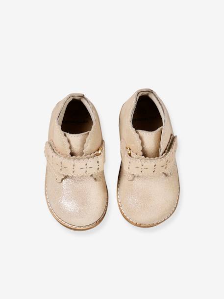 Bottines bébé fille à scratchs or 4 - vertbaudet enfant 