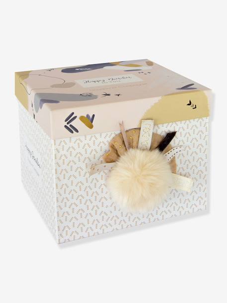 Happy doudou pantin 25cm - DOUDOU ET COMPAGNIE beige+bois de rose 5 - vertbaudet enfant 