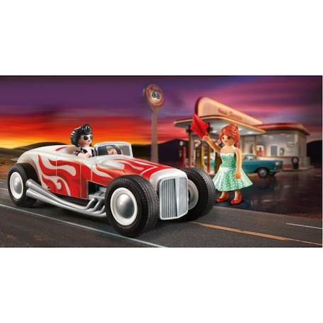 PLAYMOBIL - City Life - Voiture vintage avec couple - Classic Car 50's BLEU 3 - vertbaudet enfant 