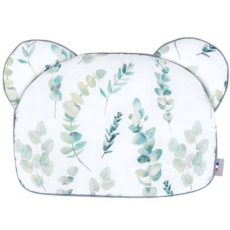 Coussin plat réversible Eucalyptus - Gris - 35 x 27 cm - SEVIRA KIDS BLANC 1 - vertbaudet enfant 