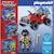 PLAYMOBIL - 71090 - Pompier et quad - Enfant 4 ans - Playmobil City Action - Plastique - Bleu ROUGE 4 - vertbaudet enfant 