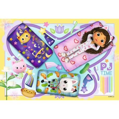 Puzzles - Ravensburger - Soirée pyjama Gabby's Dollhouse - Dessins animés et BD - Moins de 100 pièces - Mixte BLANC 2 - vertbaudet enfant 