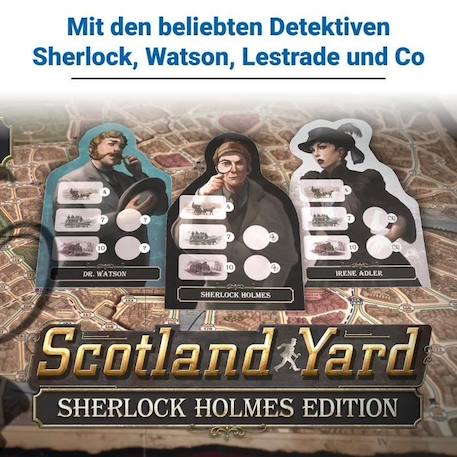 Scotland Yard Sherlock Holmes, Jeu de stratégie famille, dès 10 ans, 27344, Ravensburger MARRON 4 - vertbaudet enfant 