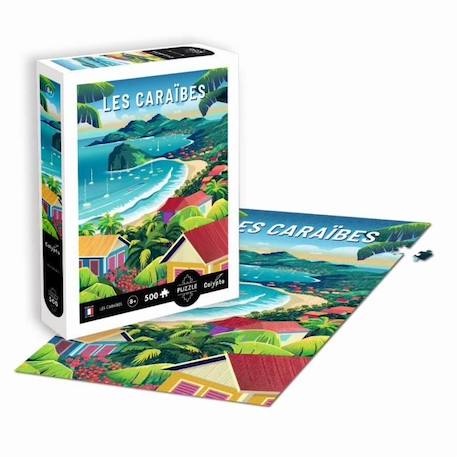 Puzzle 500 pièces - SENTOSPHERE - Les Caraïbes - Paysage et nature - Multicolore - 500-750 pièces BLANC 2 - vertbaudet enfant 