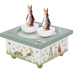 Linge de maison et décoration-Boîte à Musique Dancing Peter Rabbit - Trousselier - Magnétique - Vert - Bébé - A partir de 3 mois